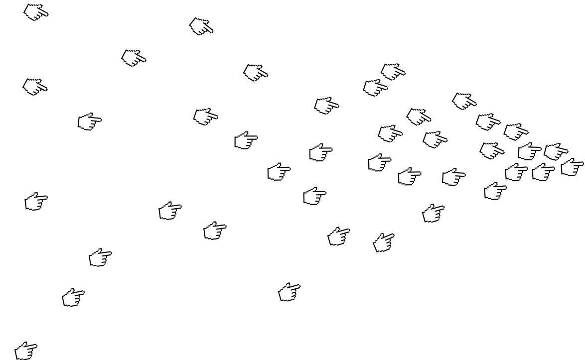 Набор курсоров направленные вправо